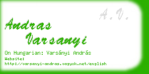 andras varsanyi business card